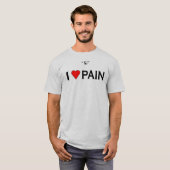 T-shirt j'aime la douleur (Devant entier)