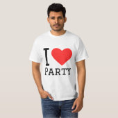 T-shirt J'aime la fête (Devant entier)