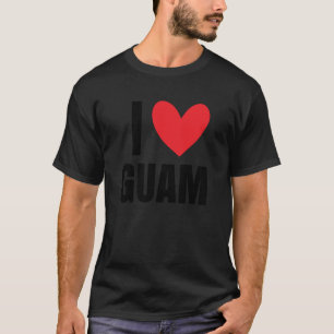 T-shirt J'aime la fierté de l'île de Guam, voyage sur la p