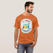 T-shirt J'aime la fille d'économie (Devant entier)