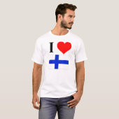 T-shirt J'aime la Finlande (Devant entier)