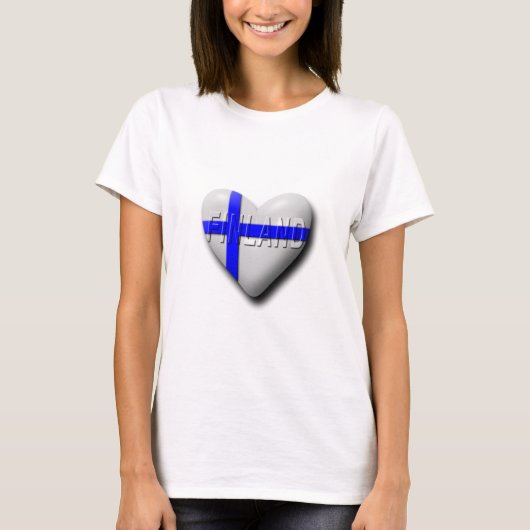 T-shirt J'aime la Finlande (Devant)