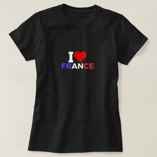 T-shirt J'aime la France (Design devant)