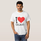 T-shirt J'aime la galaxie (Devant entier)