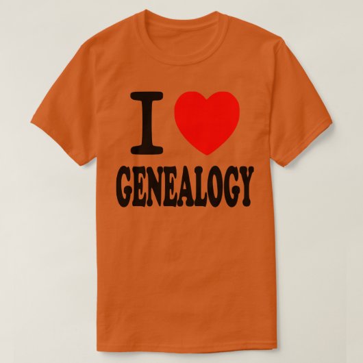 T-shirt J'aime la généalogie (Design devant)