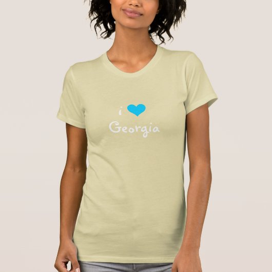 T-shirt J'aime la Géorgie (Devant)