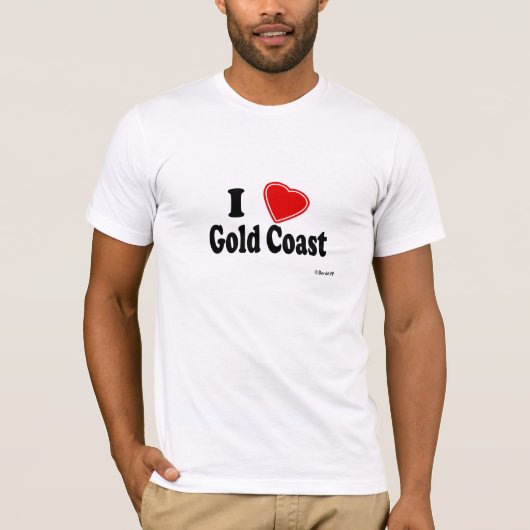 T-shirt J'aime la Gold Coast (Devant)