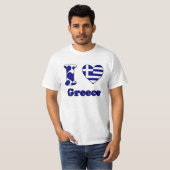 T-shirt J'aime la Grèce (Devant entier)
