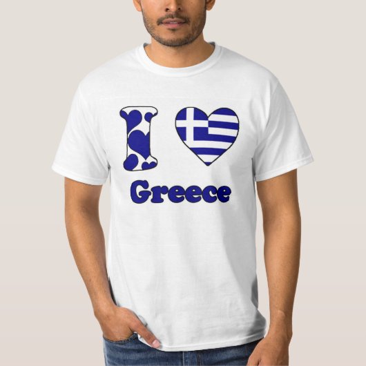 T-shirt J'aime la Grèce (Devant)