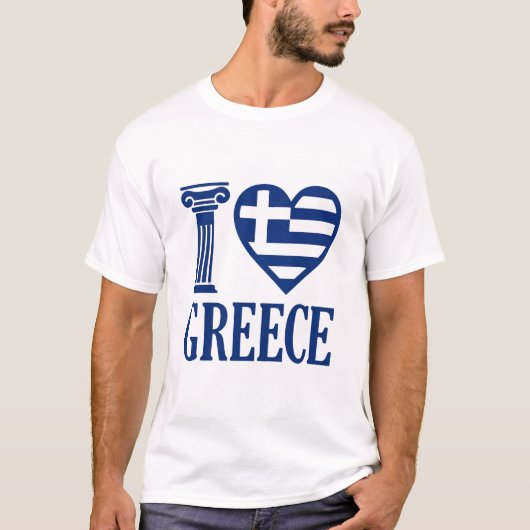 T-shirt J'aime la Grèce (Devant)