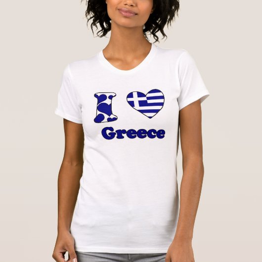 T-shirt J'aime la Grèce (Devant)