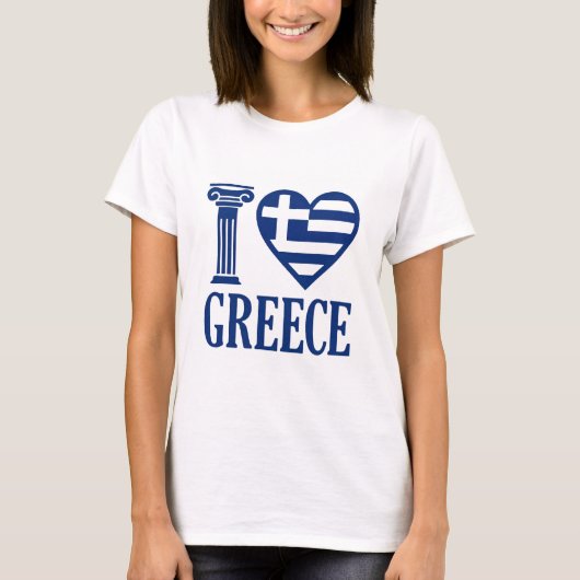 T-shirt J'aime la Grèce (Devant)