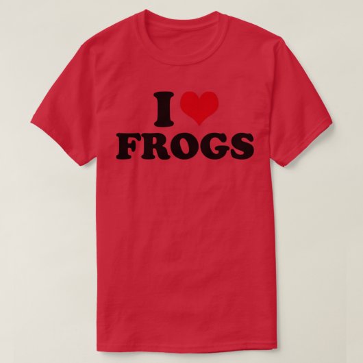 T-shirt J'aime la grenouille (Design devant)