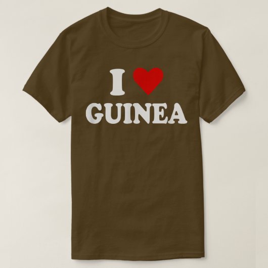 T-shirt J'aime la Guinée (Design devant)
