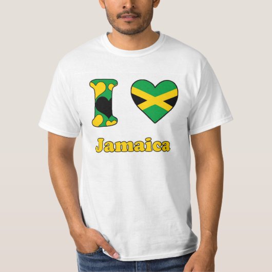 T-shirt J'aime la Jamaïque (Devant)