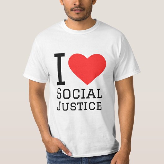 T-shirt J'aime la justice sociale (Devant)