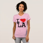 T-shirt J'aime la LA de coeur (Devant entier)
