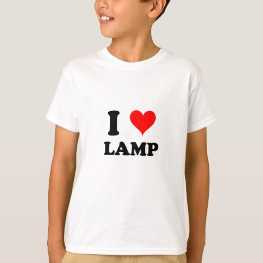 T-shirt J'aime la lampe (Devant)