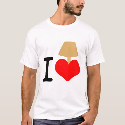 T-shirt J'aime la lampe (Devant)