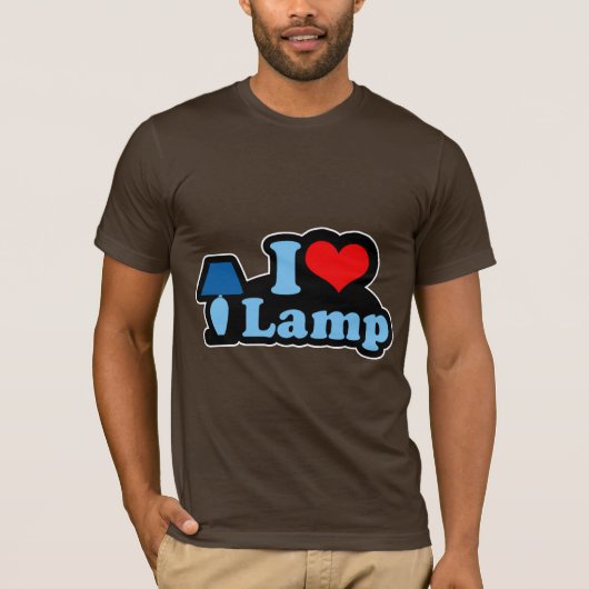 T-shirt J'aime la lampe (Devant)