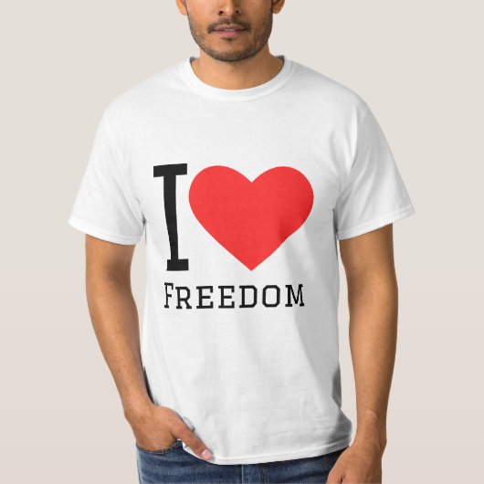 T-shirt J'aime la liberté (Devant)