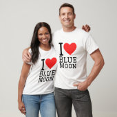 T-shirt J'aime la lune bleue (Unisexe)