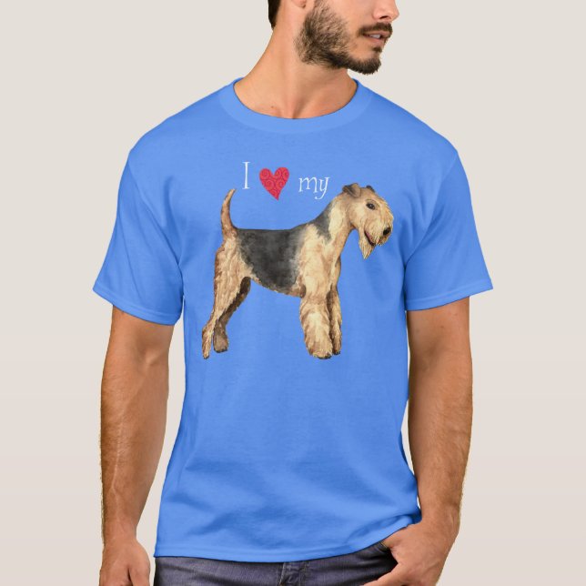 T-shirt J'aime la ma région des lacs Terrier (Devant)