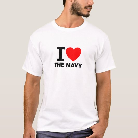 T-shirt J'aime la marine (Devant)