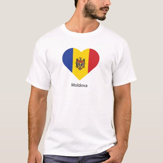 T-shirt J'aime la Moldavie (Devant)