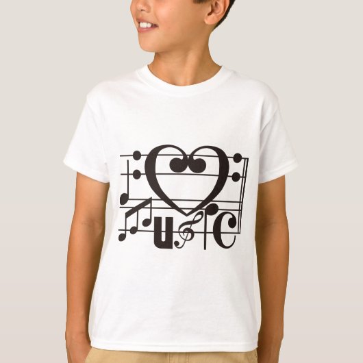 T-SHIRT J'AIME LA MUSIQUE (Devant)