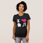 T-shirt J'aime la musique de maison (Devant entier)