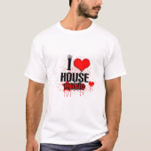 T-shirt J'aime la musique de maison (Devant)