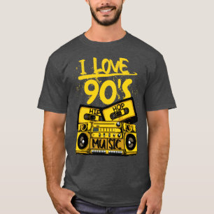 T-shirt J'aime la musique Hip hop des années 90