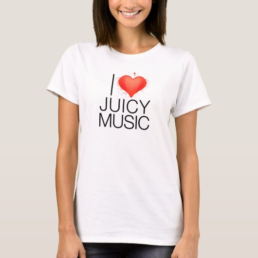 T-shirt J'aime la musique juteuse (Devant)