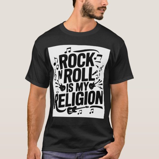 T-shirt J'aime la musique rock (Devant)