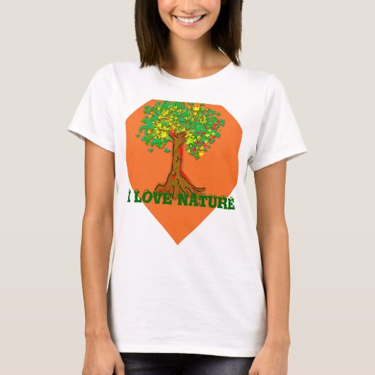 T-shirt J'aime la nature (Devant)