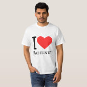 T-shirt J'aime la noisette (Devant entier)