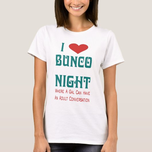 T-shirt j'aime la nuit de bunco (Devant)