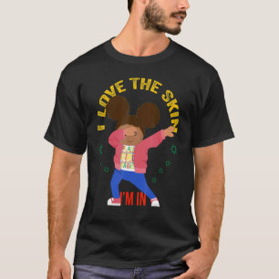 T-shirt J'Aime La Peau Im Dans Dabbing Black Queen Girls J