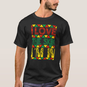 T-shirt J'Aime La Peau Je Suis En Forte Femme Noire Africa