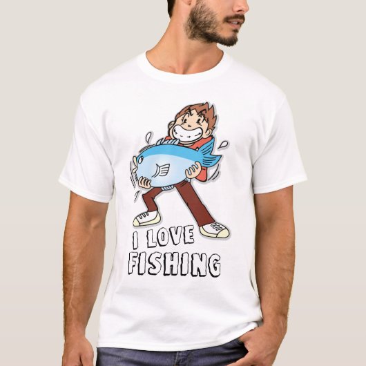 T-shirt J'aime la pêche (Devant)