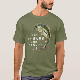 T-shirt J'aime la pêche amusante de Big Bass