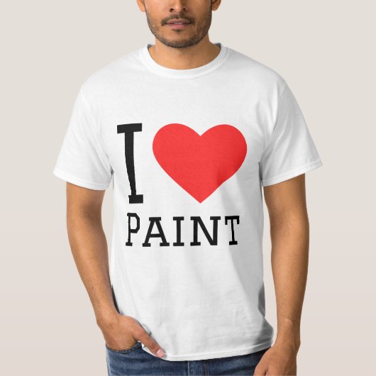 T-shirt J'aime la peinture (Devant)