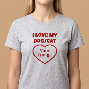 T-shirt J'aime la Photo de mon Animal/ Chien/Chat
