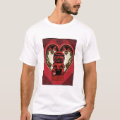 T-shirt J'aime la pièce en t de Fu (Devant)