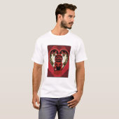 T-shirt J'aime la pièce en t de Fu (Devant entier)