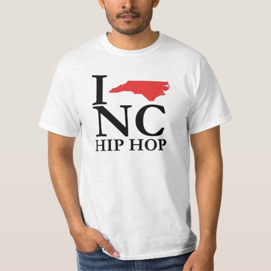 T-shirt J'aime la pièce en t de hip hop d'OR (Devant)