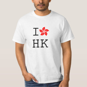 T-shirt J'aime la pièce en t de Hong Kong