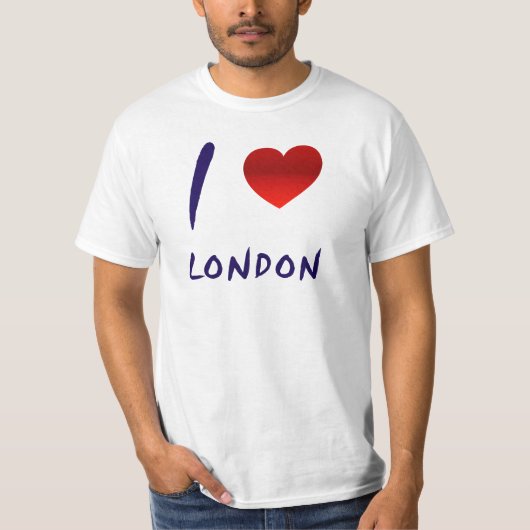 T-shirt J'aime la pièce en t de Londres (Devant)