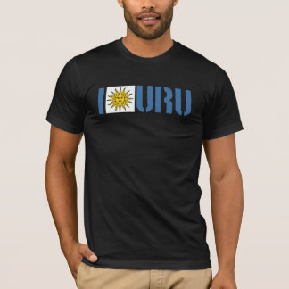 T-shirt J'aime la pièce en t de l'URUGUAY